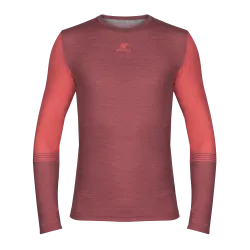 Męski Longsleeve Merino Denali - RED