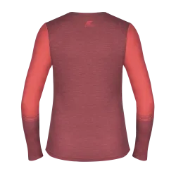 Męski Longsleeve Merino Denali - RED