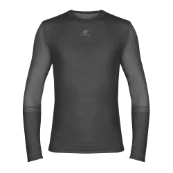 Męski Longsleeve Merino Denali - BLACK