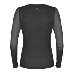 Damski Longsleeve Merino Denali - BLACK